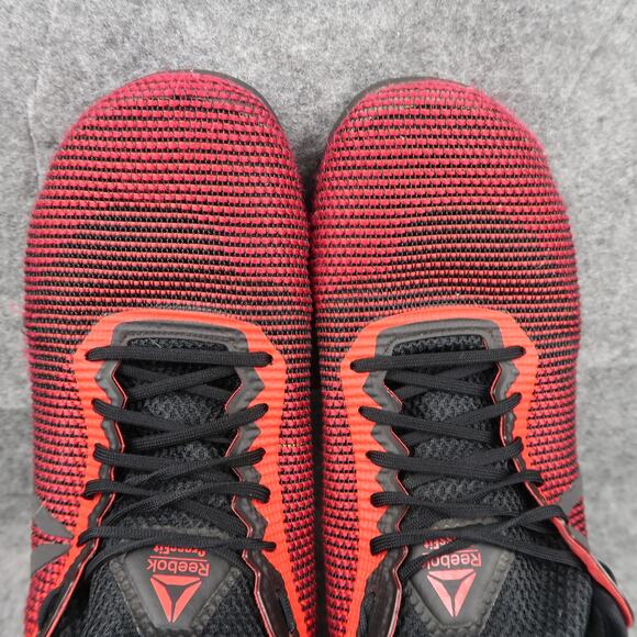 Reebok Shoes Mens 13 Nano 8 CrossFit Gym Trainer Athletic Black Red Lace Up - Picture 10 of 13